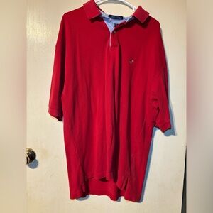 Vintage Tommy Hilfiger Polo Short Sleeve Men's Red Classic 90's Y2K Size XXL